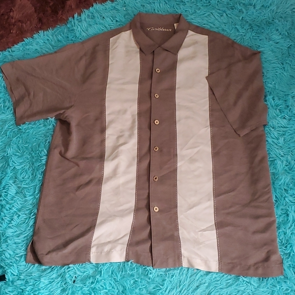 Caribbean Palm Tree Embellished Shirt